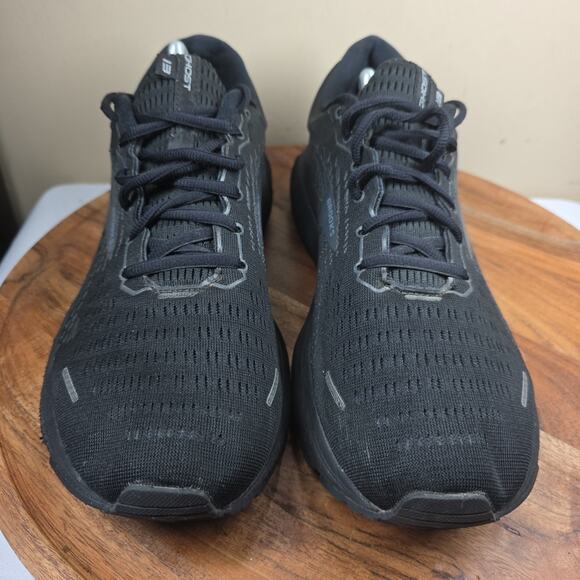Brooks Ghost 13 Triple Black Mens Size 12.5 Athletic Running Shoes 1103484E072 - Picture 5 of 11